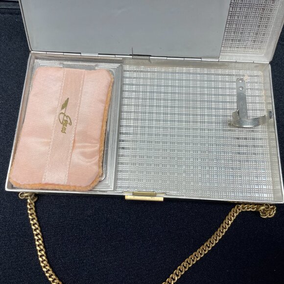 EVUC Vntg 1940's Evans Carryall/Compact/Cigarette Case, Original Box, 5.5"x3" - Picture 6 of 16